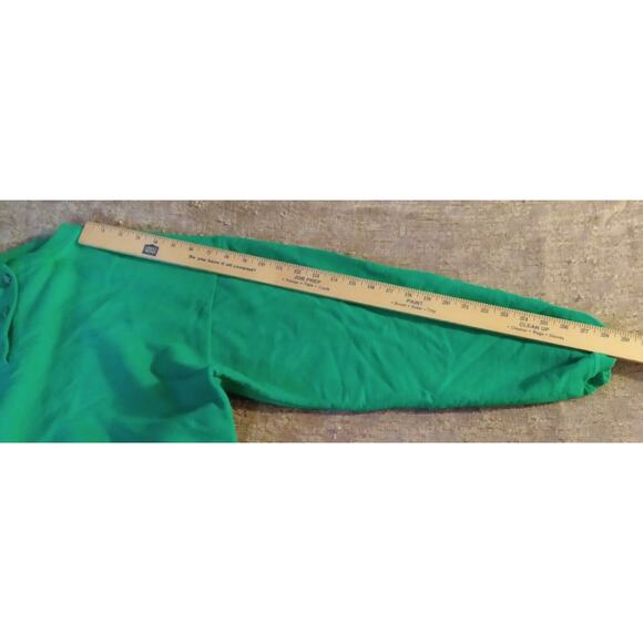 VTG SK Collectables 3 Button Sweatshirt Mens Large Oversized Green St Patrick's - Picture 6 of 10